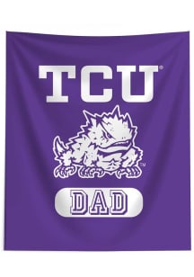 TCU Horned Frogs Dad 50x60 Tapestry Blanket