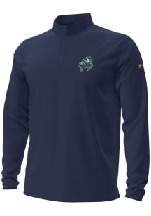 Under Armour Notre Dame Fighting Irish Mens Navy Blue Football Leprechaun Motion Embroidered Long..