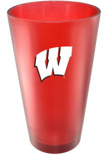 Wisconsin Badgers 16oz Frosted Pint Glass - Gold