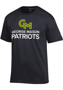 Champion George Mason University Black Primary Logo Short Sleeve T Shirt