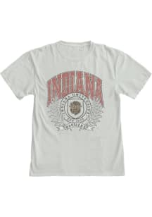 Blue 84 Indiana Hoosiers Ash Hoosier The Bison Laurels Short Sleeve T Shirt