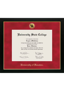 Houston Cougars Medallion Manchester Diploma Frame - Red