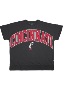 Pressbox Cincinnati Bearcats Womens Black Janise Short Sleeve T-Shirt