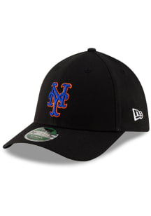 New Era New York Mets Mens Black MLB Player Replica 39THIRTY M-Crown Flex Hat