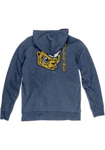 Blue 84 Michigan Wolverines Mens Navy Blue Front Back Laguna Long Sleeve Full Zip Jacket