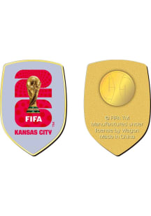 FIFA Kansas City Souvenir World Cup Host City Pin - Red