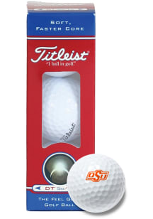 Oklahoma State Cowboys Titleist 3PK Sleeve Golf Balls