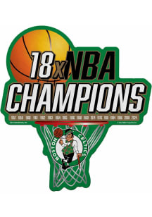 Boston Celtics 18x Champs Sport Shape Pennant - White