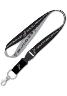 San Antonio Spurs Reversible Graphic Lanyard - Black