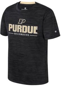 Colosseum Purdue Boilermakers Youth Black Anderson Short Sleeve T-Shirt