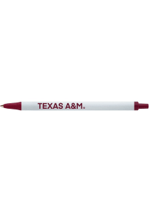 Texas A&M Aggies Bic Click Stick Pen - White