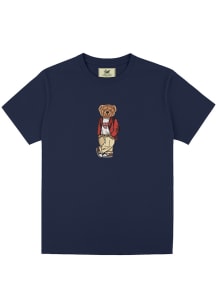 Crew Dog Harvard Crimson Navy Blue Blazer Bear Short Sleeve Fashion T Shirt