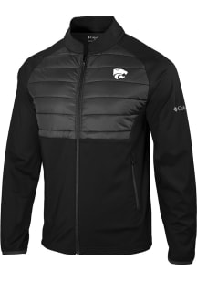 Columbia K-State Wildcats Mens Black Heat Seal In the Element Medium Weight Jacket