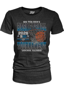 Blue 84 Big Ten Womens Black 2026 Big Ten Men's Basketball Tournament Short Sleeve T-Shirt