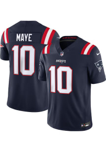 Drake Maye Nike New England Patriots Mens Navy Blue Home Limited Football Jersey