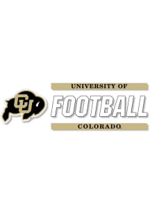 Colorado Buffaloes 6x2 Football Auto Decal - Black