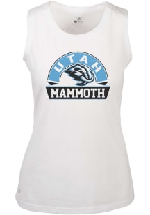 Levelwear Utah Mammoth Womens White Macy Banner Arch Tank Top