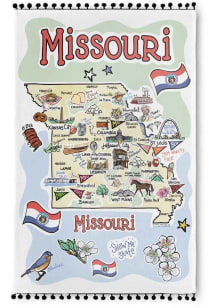 Missouri Fish-Kiss Pom Trim Towel