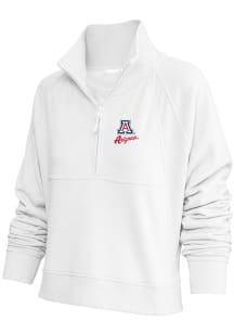 Arizona Wildcats Womens White Chakra Qtr Zip