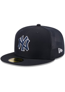 New Era New York Yankees Mens Navy Blue 2026 MLB Batting Practice Fan Pack 59FIFTY Fitted Hat