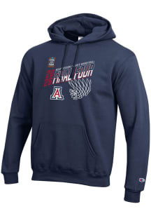 Champion Arizona Wildcats Mens Navy Blue MBB Final Four 2026 Powerblend Long Sleeve Hoodie