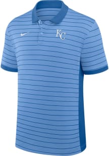 Nike Kansas City Royals Mens Light Blue Authentic Collection Victory Stripe Short Sleeve Polo