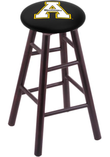 Appalachian State Mountaineers Round Cushion Maple Pub Stool - Brown