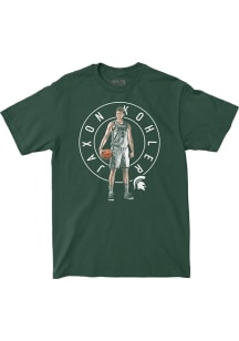 Jaxon Kohler Michigan State Spartans Green Basketball NIL Graphic Short Sleeve Fashion Player T Sh..