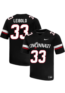 George Leibold  Nike Cincinnati Bearcats Black NIL Name And Number Football Jersey
