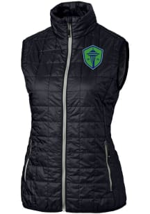 Cutter and Buck Seattle Sounders FC Womens Navy Blue Rainier PrimaLoft Vest