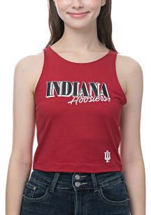 Indiana Hoosiers Womens Crimson First Down Tank Top