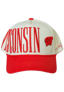 Gameday Social Wisconsin Badgers Natural Saturday Stretch Womens Adjustable Hat