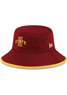 New Era Iowa State Cyclones Cardinal Digitech Drawstring Mens Bucket Hat
