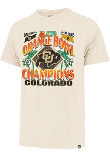 47 Colorado Buffaloes Natural Football Orange Bowl Franklin Short Sleeve Fashion T Shirt