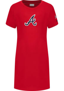 Pro Standard Atlanta Braves Toddler Girls Red Classic Essentials Short Sleeve Dress