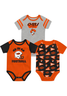 Oklahoma State Cowboys Baby Orange NB Football Star Player One Piece