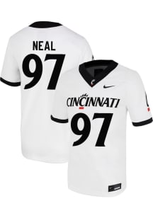 Kamron Neal  Nike Cincinnati Bearcats White Football NIL Game Football Jersey