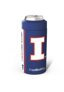 Illinois Fighting Illini Stripe Universal Frost Buddy Stainless Steel Coolie