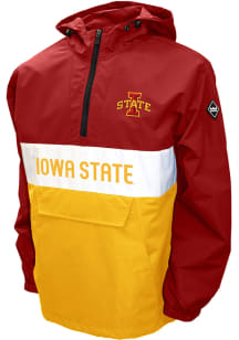 Iowa State Cyclones Mens Red Alpha Anorak Pullover Jackets