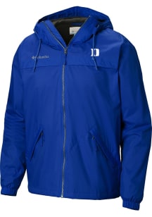 Columbia Duke Blue Devils Mens Blue Heat Seal Oroville Creek Medium Weight Jacket