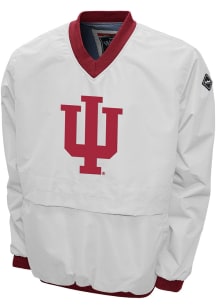 Indiana Hoosiers Mens White Big Logo Pullover Jackets