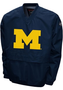 Michigan Wolverines Mens Blue Big Logo Pullover Jackets