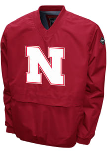 Nebraska Cornhuskers Mens Red Big Logo Pullover Jackets