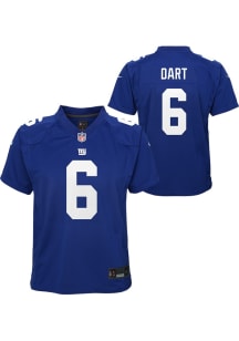 Jaxson Dart New York Giants Youth Blue Nike Home Replica Football Jersey
