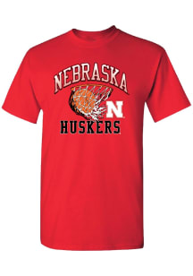 Summit Sportswear Nebraska Cornhuskers Red Basketball Net Short Sleeve T Shirt