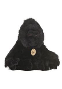 Gorilla 11in Mascot Plush - Black