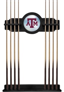 Texas A&M Aggies Solid Wood Cue Rack Pool Table Accessories