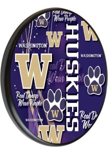 Washington Huskies Printed Sign - Black
