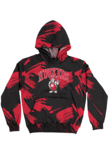 Vive La Fete Nebraska Cornhuskers Youth Black Team Graphic Long Sleeve Hoodie