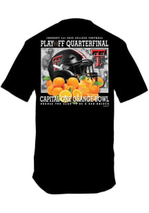 Texas Tech Red Raiders Black 2026 Orange Bowl Short Sleeve T Shirt